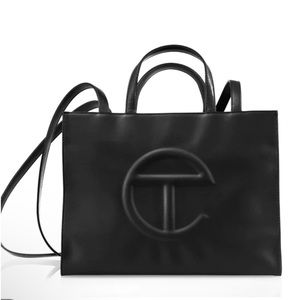 Medium black shopping bag
